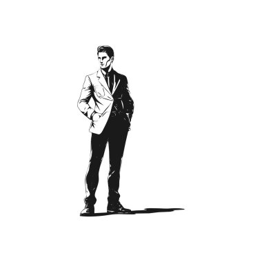 Silüet tasarım elementleri beyaz arkaplanda izole, evrensel için basit tasarım.