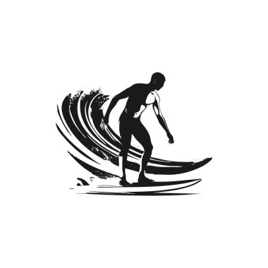 Tasarım için siluet tasarım elemanları evrensel şablon, beyaz arkaplanda izole edilmiş basit şablon tasarımı.