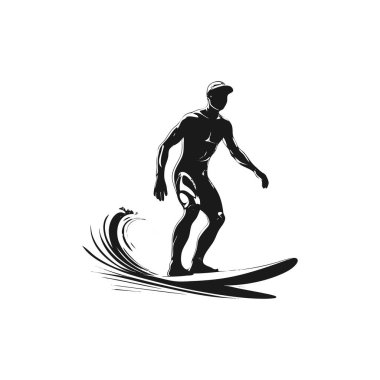 Tasarım için siluet tasarım elemanları evrensel şablon, beyaz arkaplanda izole edilmiş basit şablon tasarımı.