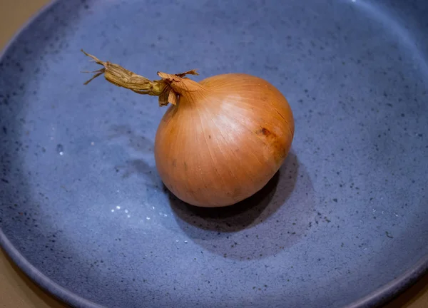 close up of fresh yellow onion