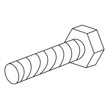 Beyaz arkaplanda sürgülü ana hat vektörü