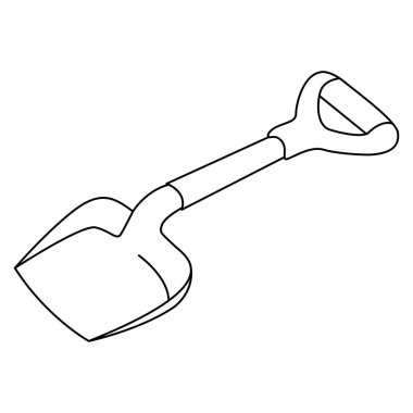 Beyaz arkaplanda kürek çizgisi vektörü