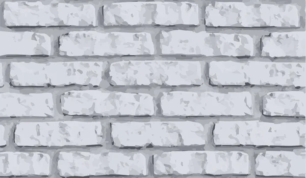 White Brick Wall Texture Block Vector Background — Image vectorielle