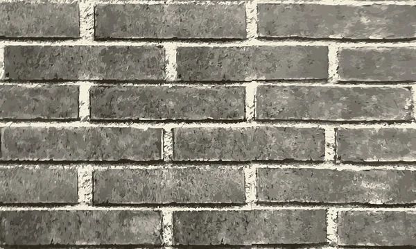 Brick Wall Pattern Horizontal Background Flat Wall Texture Gray Textured — Stock Vector