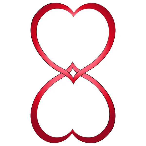Srdce Izolovaný Design Bílém Pozadí Valentine Ikona Kliparty Prvek Pro — Stockový vektor