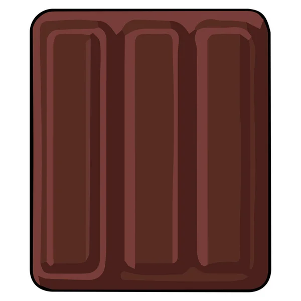 Шоколад Клипарт Вектор Плоский Дизайн Белом Фоне Десерт Изолированный Клипсинг — стоковый вектор