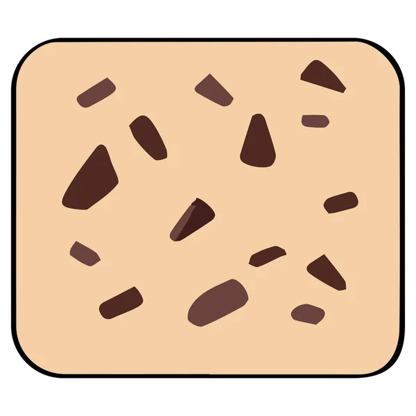 Шоколад Бар Клипарт Плоский Дизайн Белом Фоне Десерт Изолированный Клипсинг — стоковый вектор