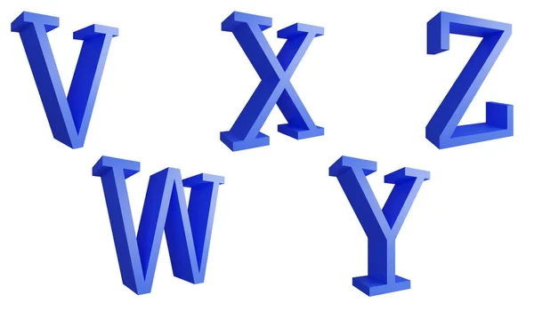 Alphabet Clipart Element Render Engelska Alfabetet Koncept Ikon Som Isolerad — Stockfoto