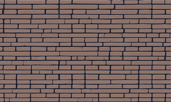Brun Briser Mur Briques Vecteur Illustration Fond Vieux Mur Briques — Image vectorielle