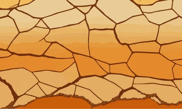 Сухая Поверхность Почвы Треснула Почвы Текстуры Фона Текстурный Вектор Сухой — стоковый вектор