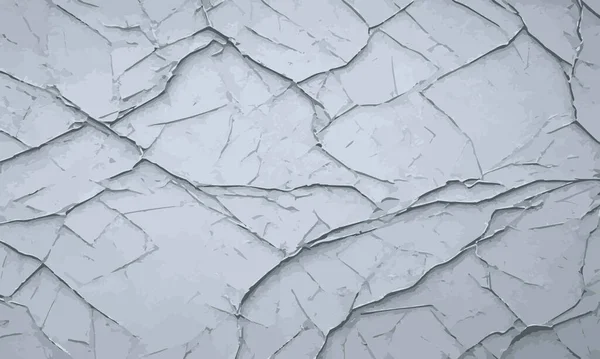 Sol Sec Surface Fissurée Fond Texture Sol Vecteur Surface Gris — Image vectorielle