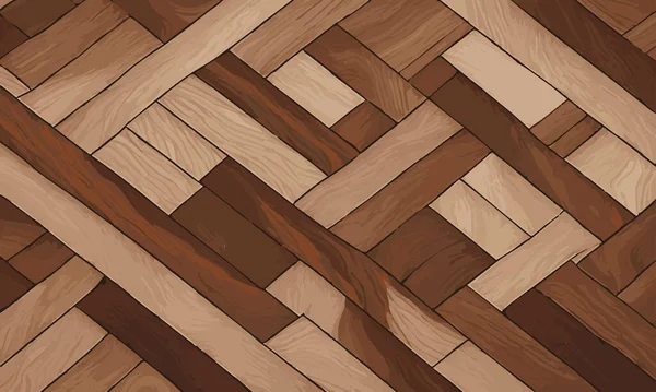 Holz Zickzack Boden Oberfläche Textur Hintergrund Abstrakte Hölzerne Vektor Illustration — Stockvektor