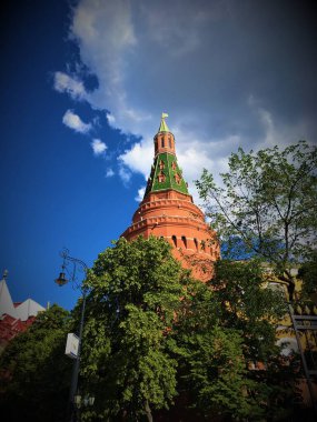 Rusya, Kremlin 'de Moskova' da Arsenal Naya Kulesi 'nin köşesinde.