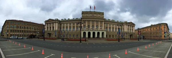 Vista Panorâmica Antigo Palácio Mariinsky São Petersburgo Rússia — Fotografia de Stock