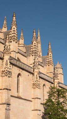 Segovia (İspanya) katedralinin bir kısmının fotoğrafı)