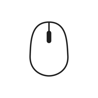 Fare simgesi vektörünü düzleştir. Vektör illüstrasyonu