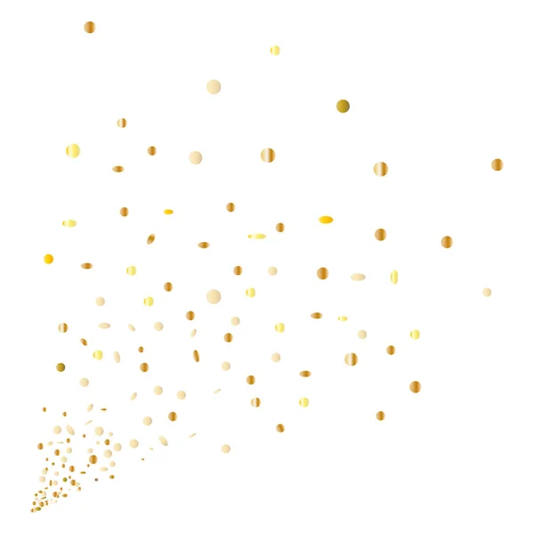 Gratulationshintergrund Mit Goldkonfetti Vektorillustration — Stockvektor
