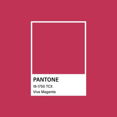 Pantone Yılın Rengi 2023. Renk eğilimi paleti. Vektör illüstrasyonu