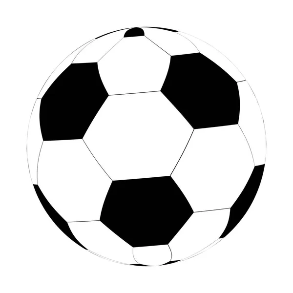Soccer Vector Illustration Ball Isolated Blank Editable Background Vector Illustration — Stock Vector