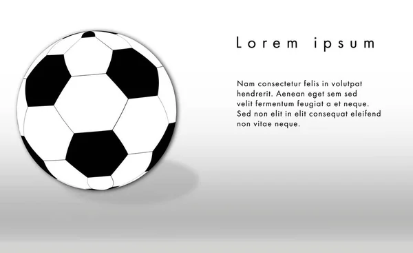 Futbol şablonu tasarımı, futbol afişi, spor tasarımı, vektör illüstrasyonu. Vektör illüstrasyonu
