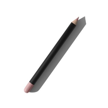 mat siyah dudak kalem üstü görünümü izole edilmiş şeffaf arkaplan