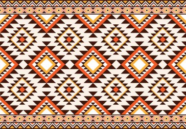 Retro renkler soyut Navajo ve Hint çizgileri. Etnik geometrik arka plan geleneksel tasarım, halı, duvar kağıdı, giysi, ambalaj, batik, kumaş. aztec soyut dokuma dokusu.