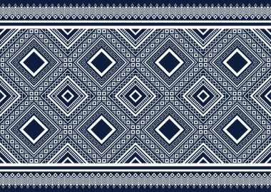 Arka plan, duvar kâğıdı, giysi, halı ve kumaş için etnik geometrik kusursuz desen tasarımı. İşlemeli doğu konsepti. Düz biçimdeki vektör illüstrasyonu.
