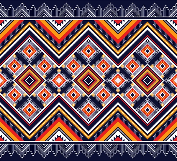 Geometric Ethnic Pattern Traditional Design Background Wallpaper Fabric Clothing Wrapping — Stock Vector