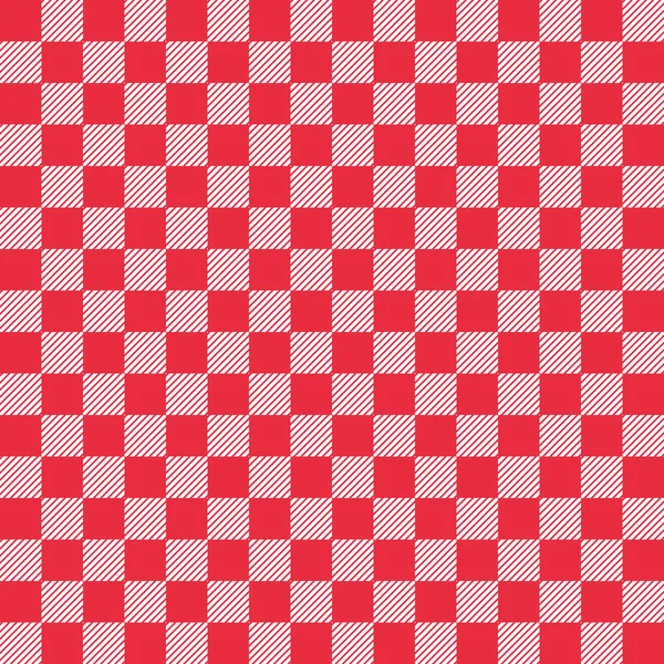 Chemise Carreaux Rouges Texture Design Sans Couture Pour Tissu Papier — Image vectorielle