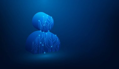 3D İnsan Kaynakları işe alım elemanı ikonu kişi teknolojisi dijital. İşsizlik ve online röportajlar. iş arama ve boş iş. İşe alım çalışanı, yeni takım üyesi. Vektör illüstrasyonu dijital.