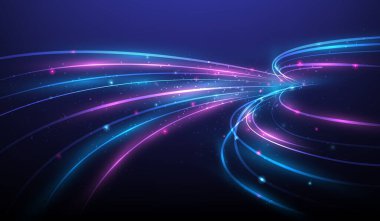 Arrow yüksek hızlı kablosuz internet teknolojisi arka planı. Vektör illüstrasyonu fantastik teknoloji.