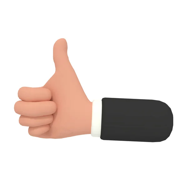 Illustration Hand Posing Thumbs — Stock Photo, Image