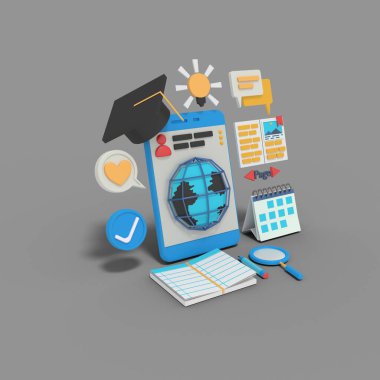 Akıllı telefonda çevrimiçi öğrenim eğitimi