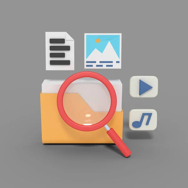 Searching File Folder — Stock Photo, Image