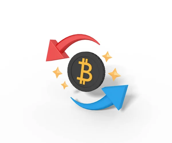 Bitcoin Teken Munt Symbool Cryptogeld Concept — Stockfoto