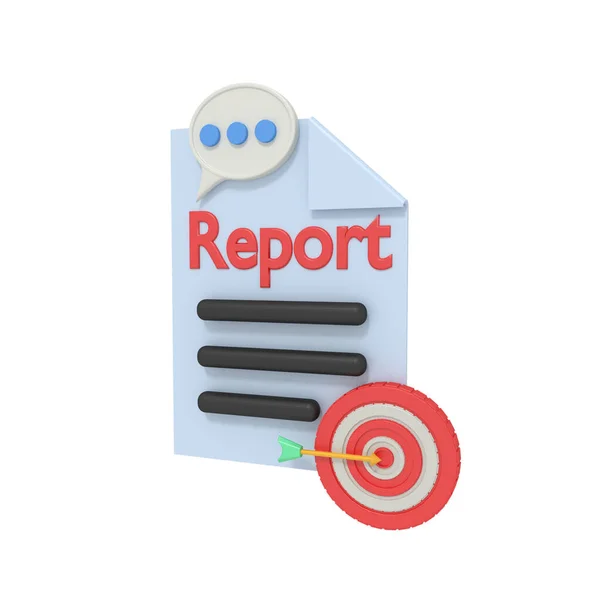 Report Target Document — Stock Photo, Image