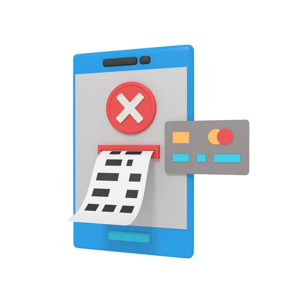 Płatność Błąd Mobilny Bankomatu — Zdjęcie stockowe