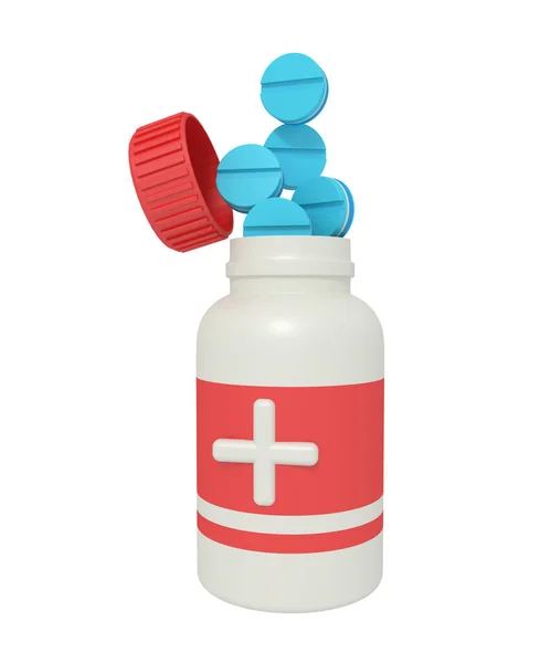 Медична Таблетка Вхід Пляшки — стокове фото