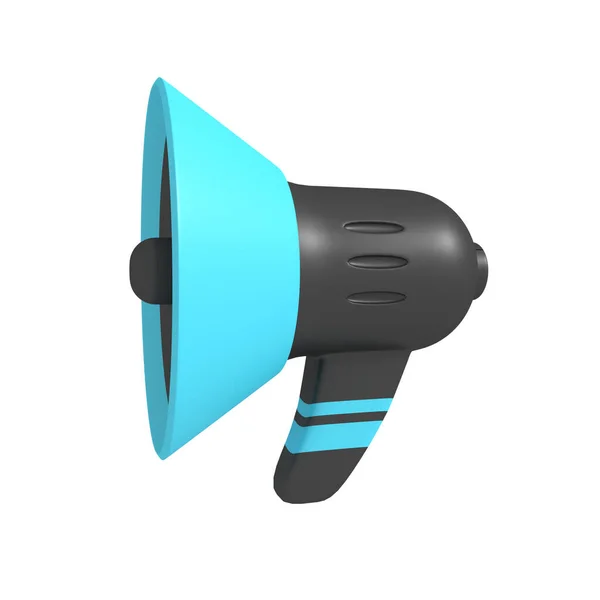 loudspeaker or megaphone horn white and red megafon is a simulated