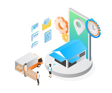 Robotik çalışan bir taşıyıcı