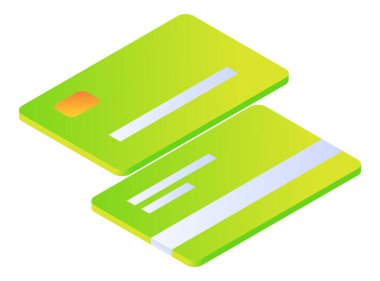 ATM kartı ön ve arka görünüm