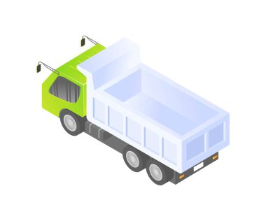 Açık yataklı kamyon.