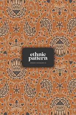 Sidoasih batik desenli Yogyakarta batik vektör tasarımı