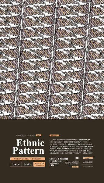 Cava etnik desenli Endonezya tasarımı