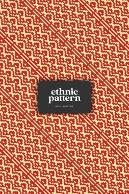 Tenun Endonezya Aceh desenli örgü arka planı