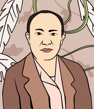 Sam Ratulangi portresi. Endonezya Ulusal Kahramanlar Gününüz kutlu olsun.