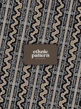 Klasik Endonezya Batik şablonu