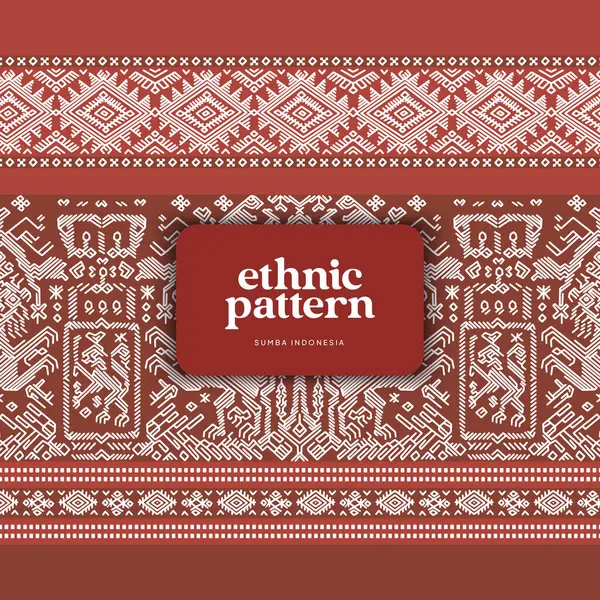 Tenun Endonezya Sumba Desenli örgü arka planı