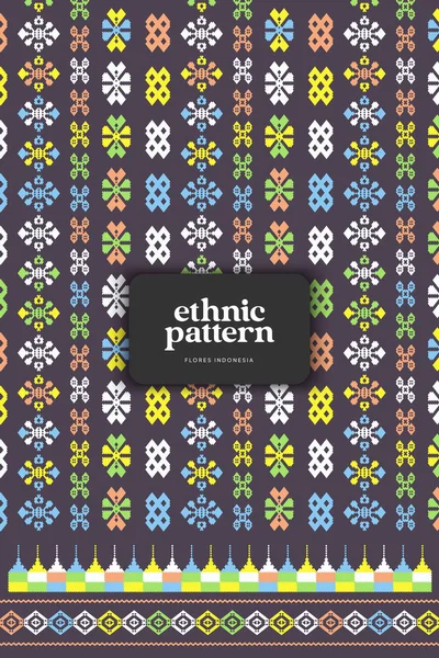 Tenun Endonezya Flores Örgü arka planı