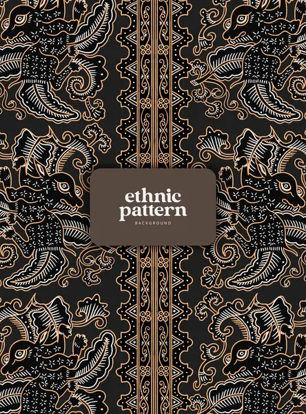 Lüks Endonezya batik desen çizimi